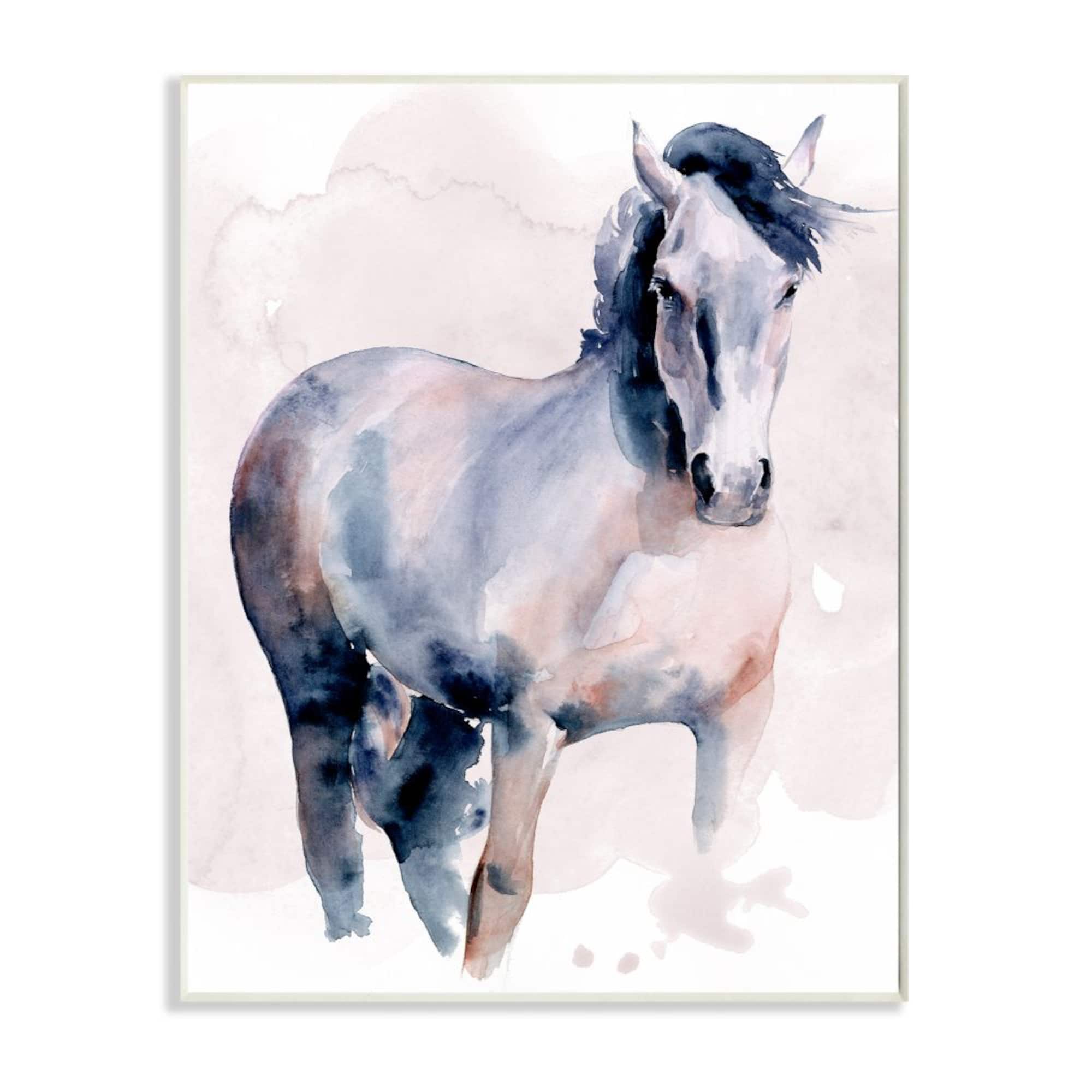 Stupell Industries Americana Horse Figure Southwestern Watercolor Wall Plaque